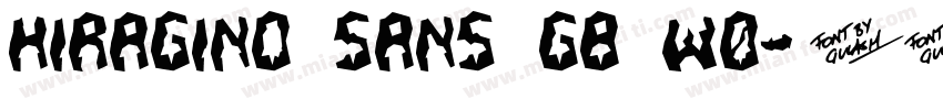 Hiragino Sans GB W0字体转换